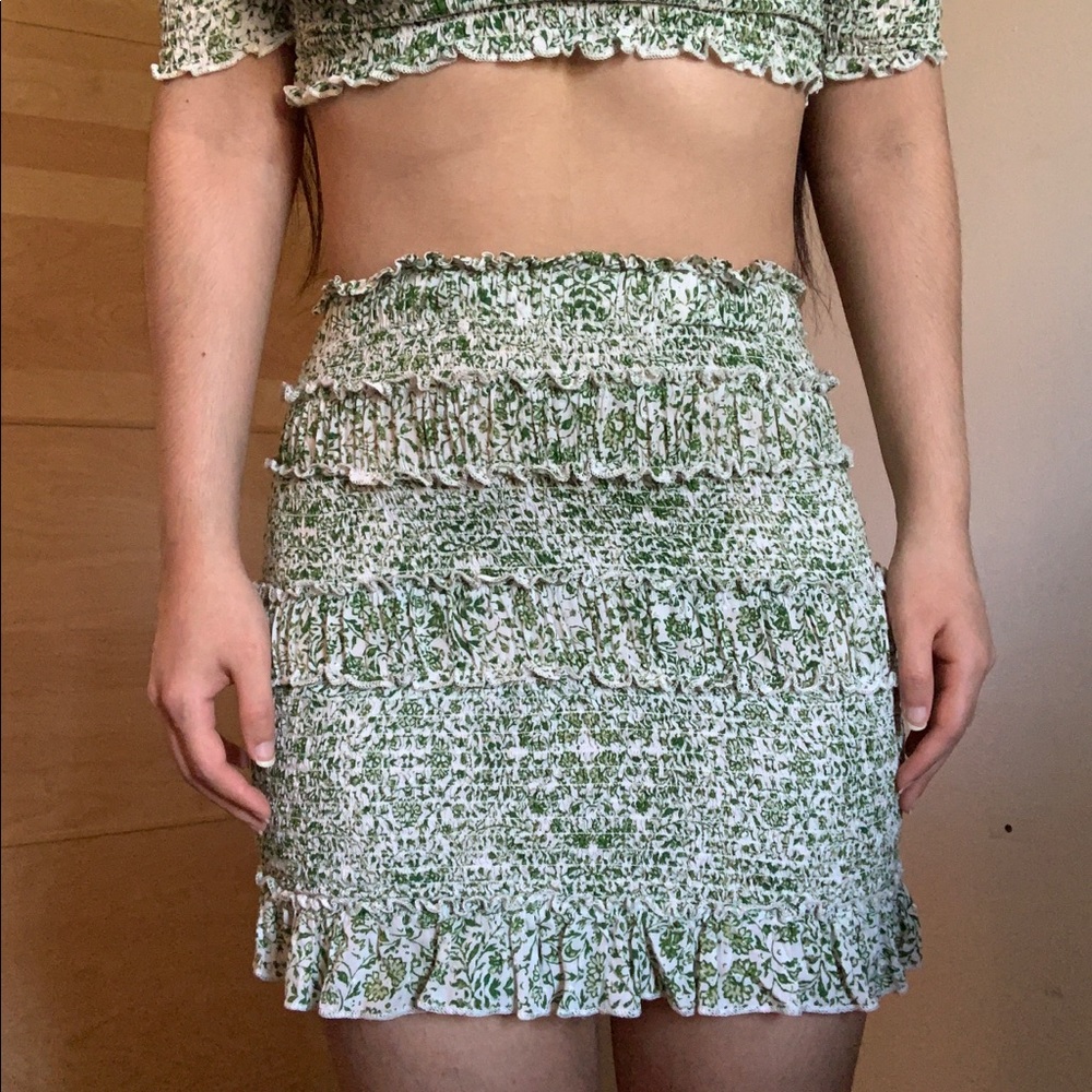 Smocked 2 piece boho matching skirt set - Picture 10 of 16